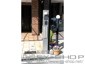 の機能門柱・ポスト シンプルモダン機能門柱1型 <独立仕様> 施工例