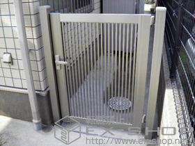 の門扉 プリレオ R2型 片開き 施工例