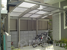 のサイクルポート・駐輪場 レイナポート ミニ 積雪〜20cm対応 施工例