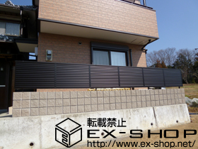 のフェンス・柵 プリレオR9型フェンス フリーポールタイプ 施工例