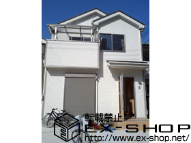 のバルコニー・ベランダ屋根 プレシオステラス R型 屋根タイプ 単体 積雪〜20cm対応＋吊り下げ式物干し　標準2本入 施工例