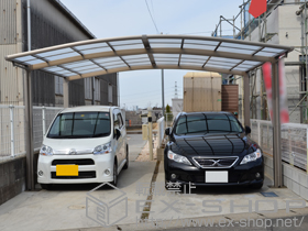 のカーポート カーブポートシグマIII ワイド 積雪〜20cm対応 施工例