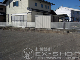 のフェンス・柵 エクスラインフェンス1型 自由柱タイプ 施工例