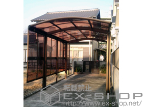 のカーポート レイナワンポート 積雪〜20cm対応＋レイナワンポート サイドパネル 57-19H 施工例