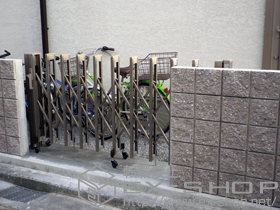 のカーゲート アルシャインII M型 Aタイプ ノンレール 片開き 施工例