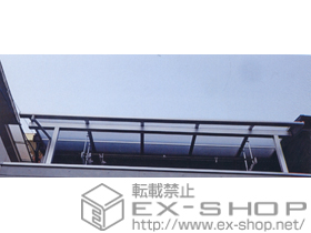 のバルコニー・ベランダ屋根 ライザーテラスII R型 屋根タイプ 単体 積雪〜20cm対応+吊り下げ物干し 標準 2本入 施工例