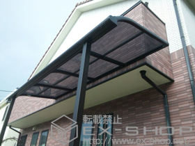 のテラス屋根 プレシオステラス R型 テラスタイプ 単体 積雪〜20cm対応 施工例