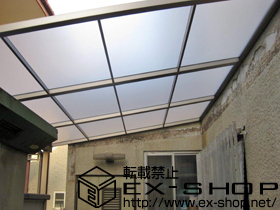 のテラス屋根 ライザーテラスII F型 テラスタイプ 単体 積雪〜20cm対応 施工例