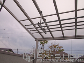 のバルコニー・ベランダ屋根 ヴェクターテラス F型 テラスタイプ転用 単体 積雪〜20cm対応 施工例