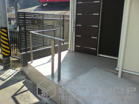 のフェンス・柵 アーキレール 歩行補助手すり 施工例