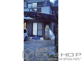 のカーポート レイナポートグラン　積雪〜20cm対応＋着脱式サポート ハイルーフ 2本入り 施工例