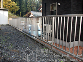 のフェンス・柵 レスティナフェンス22型 自由柱 施工例