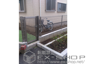 のフェンス・柵 ハイグリッドフェンスUF8型 フリーポールタイプ 施工例