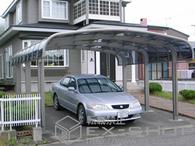 のカーポート テールポートシグマIII 1500 ワイド 積雪〜50cm対応 施工例