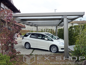 のカーポート テリオスポートIII 1500 3台用 角柱4本 積雪〜50cm対応 施工例