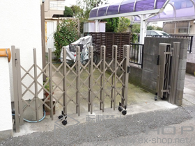 のカーゲート トリップゲート RC型 ノンレール 両開き親子 31WO(12S+19M) 施工例