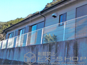 のフェンス・柵 イーネットフェンス1F型 自由柱タイプ 施工例