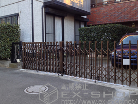 のカーゲート アルシャインIIPG型R　センターレールタイプAタイプ 施工例