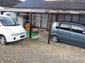 のカーポート レイナベーカポートグラン　積雪〜20cm対応+レイナベーカポートグラン用水平式物干し 施工例