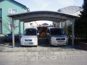 のカーポート レグナスポートシグマIII 3000 ワイド 積雪〜100cm対応 施工例