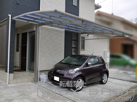 のカーポート レイナポートREグラン 前下がり 積雪〜20cm対応 施工例