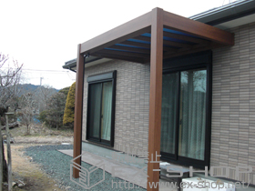 のテラス屋根 リレーリアテラス屋根 単体 積雪〜20cm対応 施工例