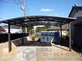 のカーポート カーブポートシグマIII ワイド 積雪〜20cm対応 施工例