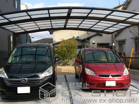 のカーポート カーブポートシグマIII ワイド 積雪〜20cm対応 施工例