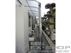 のテラス屋根 ヴェクターテラス R型 テラスタイプ 単体 積雪〜20cm対応＋ヴェクター 前面パネル 施工例