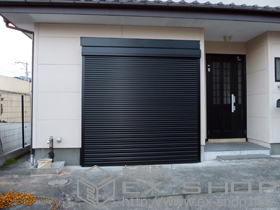 のガレージシャッター ガレージシャッタークワトロ 電動式 外部付タイプ 施工例