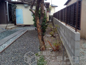 のフェンス・柵 エクスラインフェンス7型　フリーポール仕様 施工例