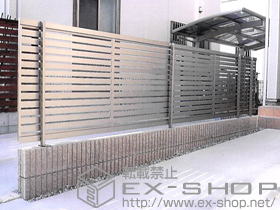 のフェンス・柵 ジオーナフェンス B3型 フリーポールタイプ 施工例