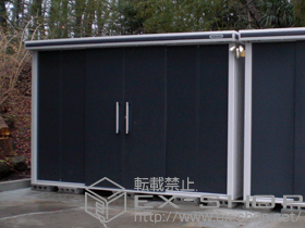 の物置・屋外倉庫 エルモ 一般型（LMC-3625HGL） 施工例