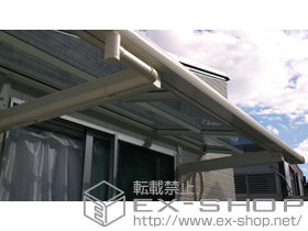 のバルコニー・ベランダ屋根 ライザーテラスII F型 ルーフタイプ 単体 積雪〜20cm対応 施工例