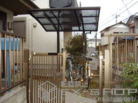 のサイクルポート・駐輪場 プレシオスポート ミニ　積雪〜20?対応 施工例