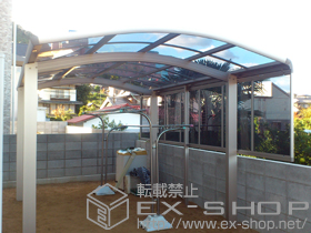 のカーポート レイナワンポートグラン　積雪〜20cm対応＋レイナワンポートグラン サイドパネル 施工例