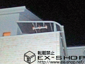 のバルコニー・ベランダ屋根 ライザーテラスII R型 屋根タイプ 単体 積雪〜20cm対応＋吊り下げ物干し 標準 2本入 施工例