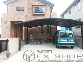 のカーポート カーブポートシグマIII ワイド 積雪〜20cm対応 施工例