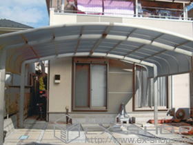 のカーポート レイナキャップツインポートグラン 積雪〜20cm対応 施工例