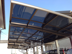 のカーポート カーブポートシグマIII 縦連棟 積雪〜20cm対応 施工例