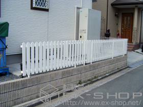 のフェンス・柵 レスティンフェンス7型 自由柱 施工例