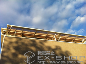 のバルコニー・ベランダ屋根 ライザーテラスII F型 ルーフタイプ 連棟 積雪〜20cm対応 施工例