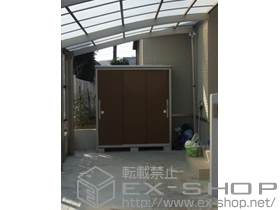 の物置・屋外倉庫 エスモ 一般型 （ESD-1805AGL）1797×520×1959 施工例