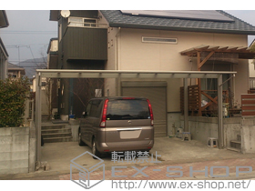 のカーポート エフルージュ ツイン 積雪〜20cm対応 施工例