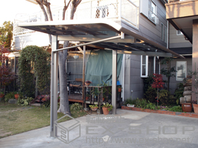 のカーポート レガーナポートシグマIII 積雪〜20cm対応 雨樋有り 施工例