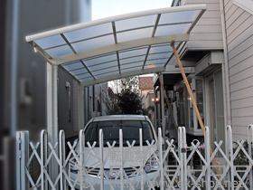 のカーポート カーブポートシグマIII 積雪〜20cm対応 施工例