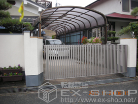 のカーゲート オーバードアS4型 電動式 30-10 施工例