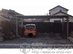 のカーポート エフルージュ ツイン 積雪〜20cm対応 施工例