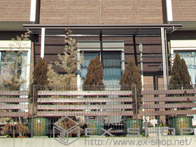 のテラス屋根 ライザーテラスII F型 テラスタイプ 単体 積雪〜20cm対応 施工例