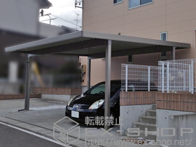 のカーポート テリオスポートIII 1500 2台用 角柱4本 積雪〜50cm対応 施工例